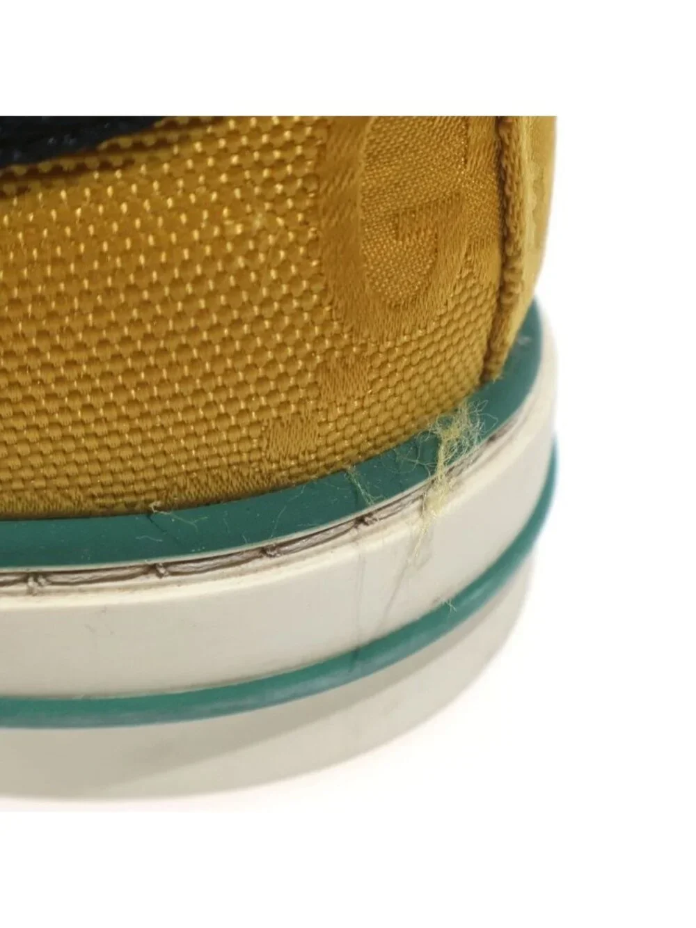 Gucci GG Canvas Tennis High Cut Sneakers Yellow